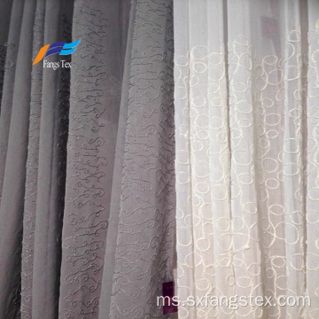 Bordir Voile 100% Polyester Sound Proof Curtain